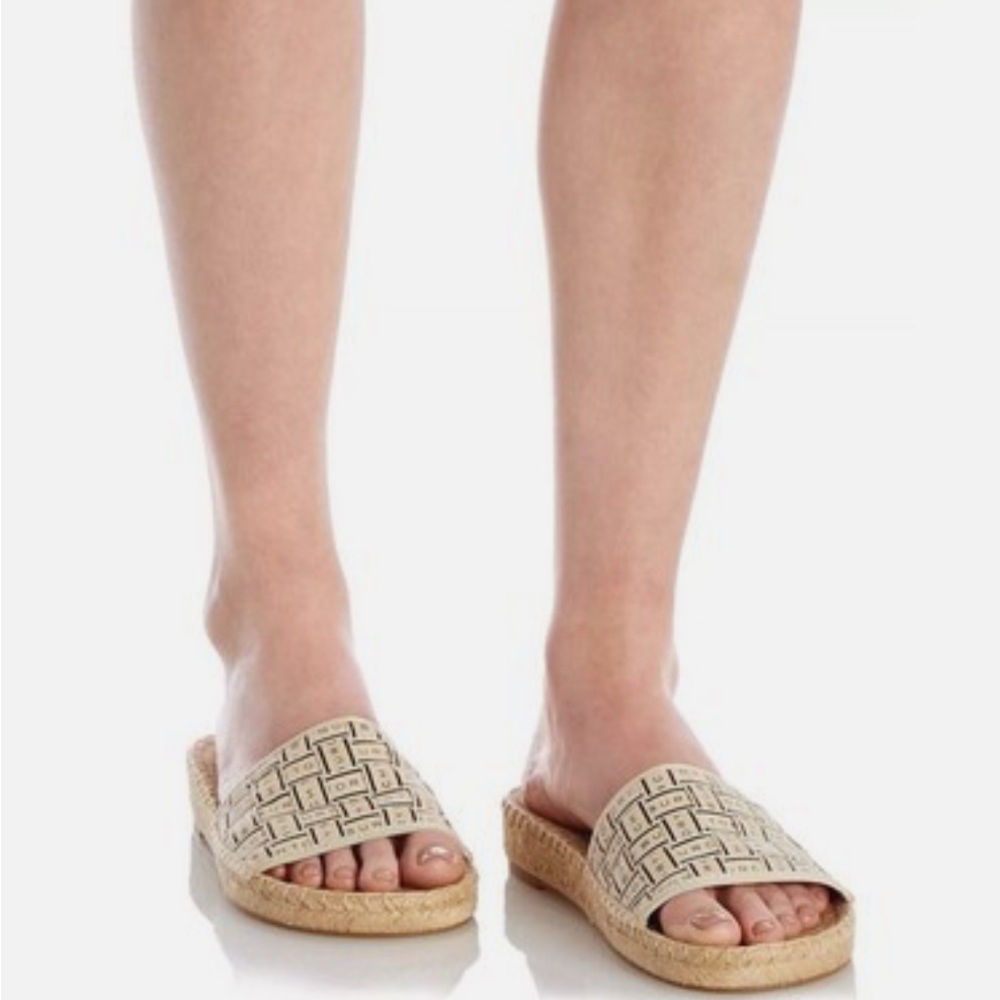Tory Burch Designer Beige Slide Sandals